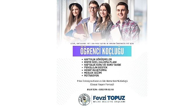 Milas Belediyesi Öğrenci Koçluğu Hizmetiyle Öğrencilerin Yanında: Kurumsal Yaklaşım ve Katılımcı Destek