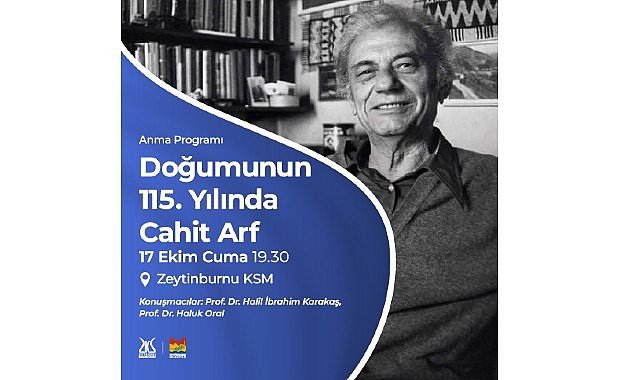 Doğumunun 115. Yılında Cahit Arf Anma Programı, Zeytinburnu Kültür Sanat’ta!