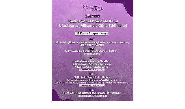 Seferihisar Belediyesi’nden 25 Kasım’da güçlü mesaj: “Şiddetin bahanesi yok, kadına şiddete hayır!”