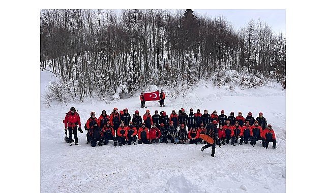 Zorlu kış şartlarında saniyelerle yarışıldı
