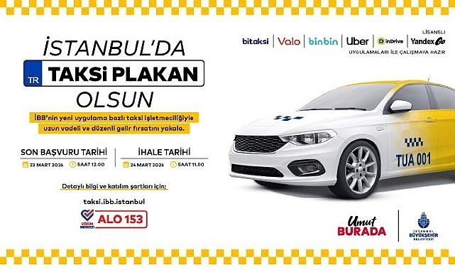 İstanbul’da Uygulama Bazlı Taksi İçin 7. İhale 24 Mart’ta
