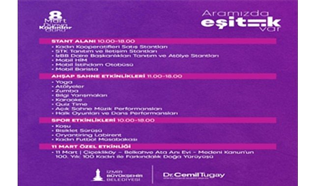 İzmir’de 8 Mart: Aramızda eşitlik var