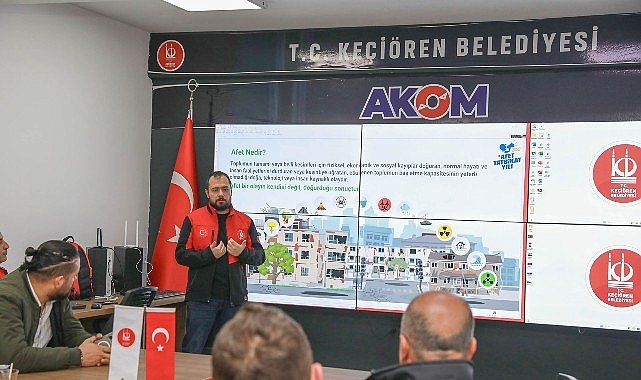 Keçiören Belediyesi’nden Personele Yangın Söndürme Eğitimi