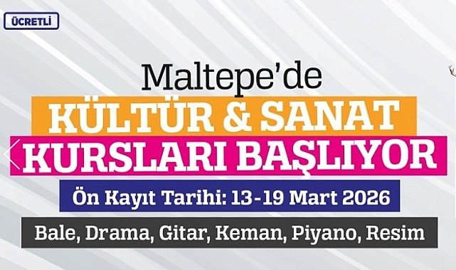 Maltepe Belediyesi kültür sanat kursları başlıyor