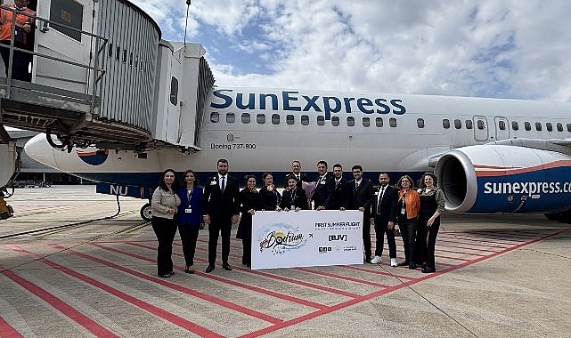 Milas-Bodrum Havalimanı sezonun ilk dış hat uçuşunu karşıladı