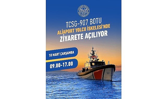 Sahil Güvenlik Botu TCSG-907 Aliağa’da Ziyarete Açılıyor