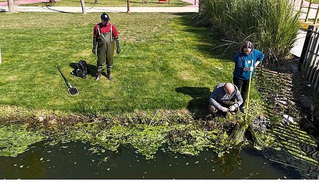 İzmit Millet Bahçesi’nde su göletine bilimsel çalışma