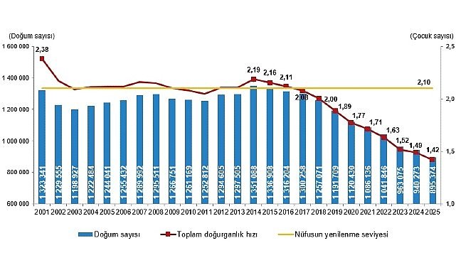 Doğum İstatistikleri, 2025