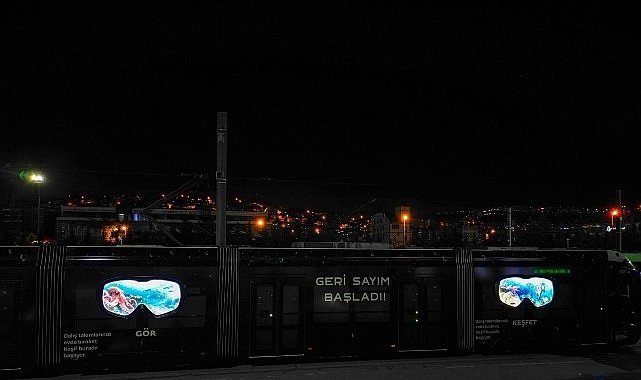Kocaeli’de tramvaylar su altı dünyasına dönüştü
