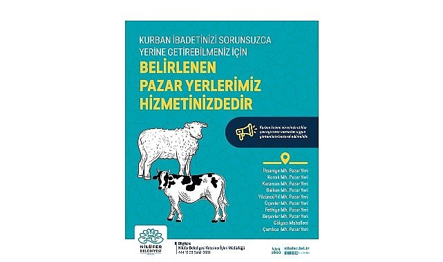 Nilüfer’de kurban kesim yerleri belirlendi