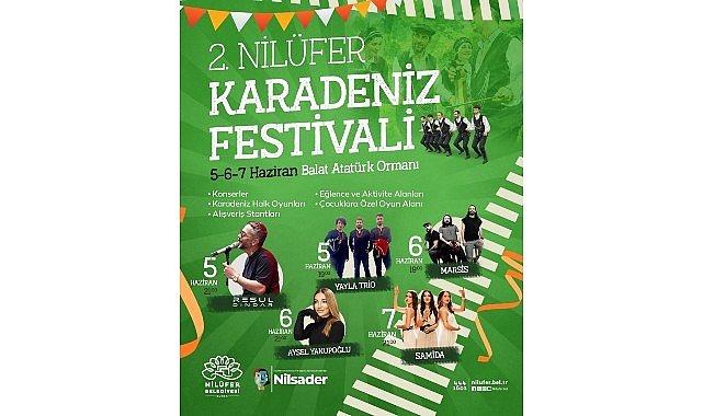 2. Nilüfer Karadeniz Festivali 5 Haziran’da başlıyor