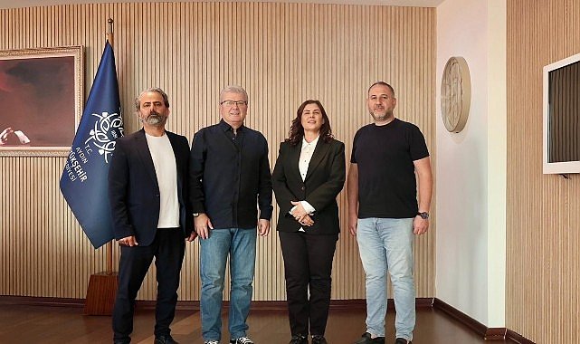 Başkan Çerçioğlu’na Aydın Manifaturacılar ve Tuhafiyeciler Esnaf Odası Başkanı Tavil’den Ziyaret