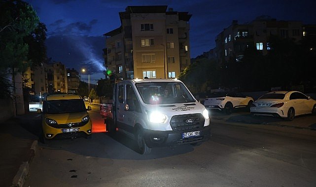 Büyükşehir’den gece vektör mesaisi