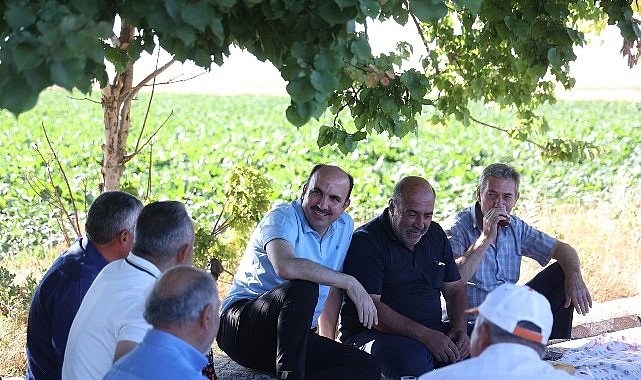 Başkan Altay Altınekin’de Hasat Yaptı