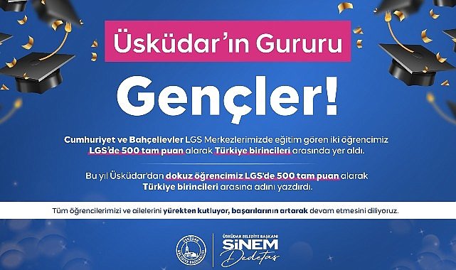 Üsküdar, LGS’de Başarı Geleneğini Sürdürdü